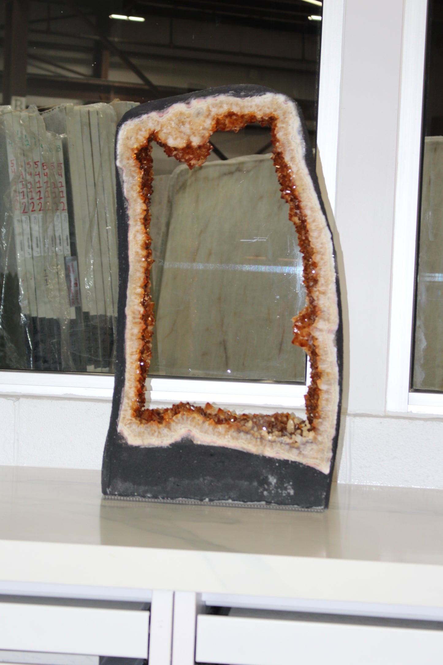 Citrine Window Geode