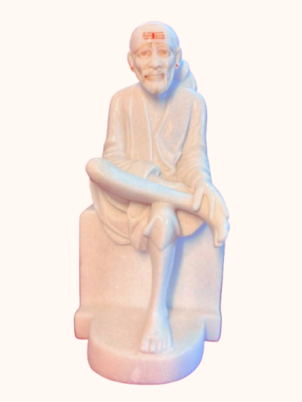 Blessings of Serenity: Marble Sai Baba Statue
